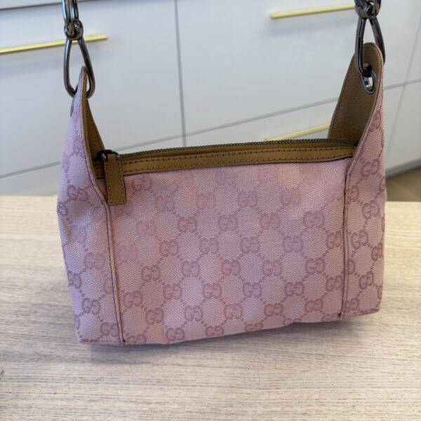 Gucci Gucci Pink GG Canvas and Leather Bag