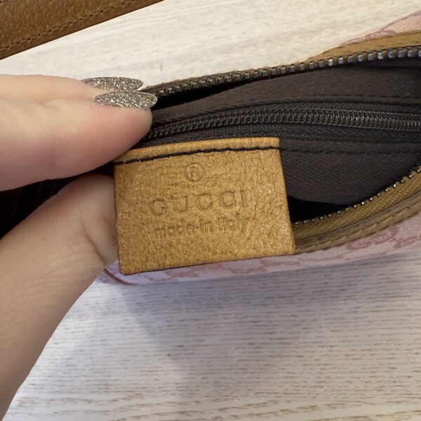 Gucci Gucci Pink GG Canvas and Leather Bag