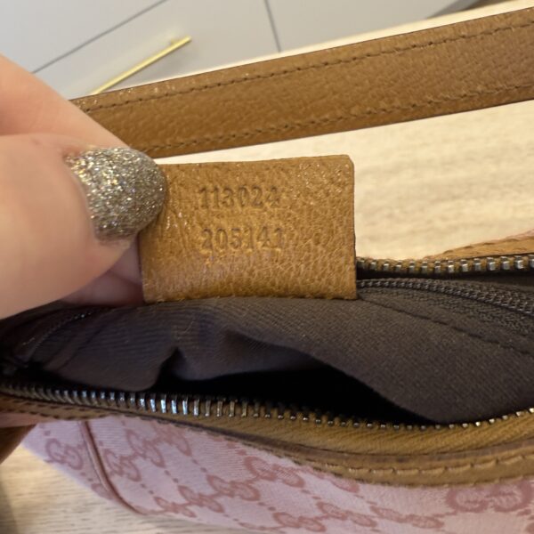 Gucci Gucci Pink GG Canvas and Leather Bag