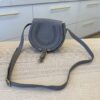 Chloe Marcie Small Crossbody Bag in Grained Calfskin Grey
