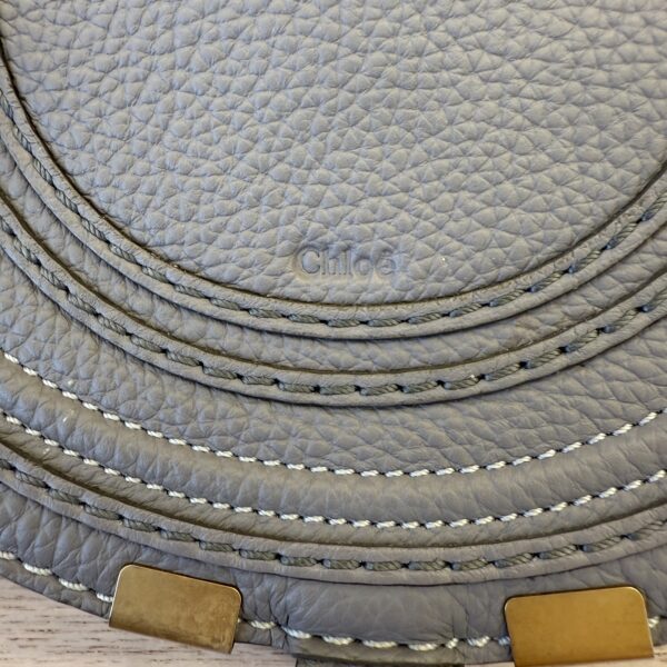 Chloe Marcie Small Crossbody Bag in Grained Calfskin Grey