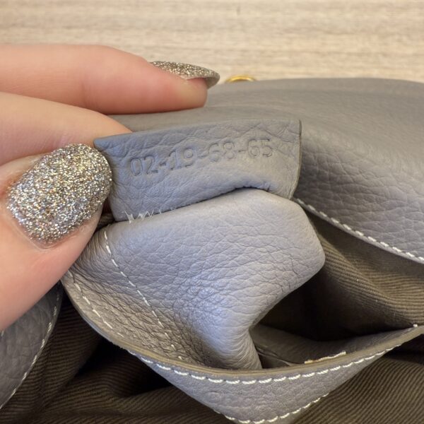 Chloe Marcie Small Crossbody Bag in Grained Calfskin Grey