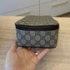 Gucci GG Supreme Monogram Mini Packing Cube Beige Ebony New Acero