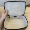 Gucci GG Supreme Monogram Mini Packing Cube Beige Ebony New Acero