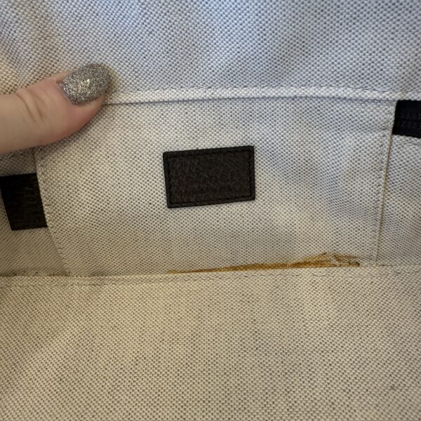 Gucci GG Supreme Monogram Mini Packing Cube Beige Ebony New Acero