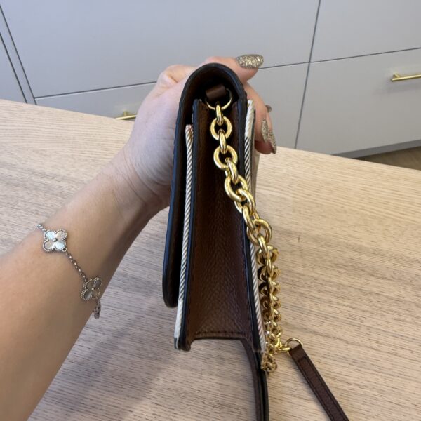 Burberry Brown/Beige House Check Canvas and Leather Hampshire Crossbody Bag