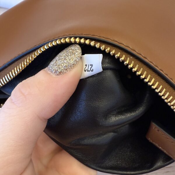 Prada Soft Calfskin Arque Shoulder Bag Cognac