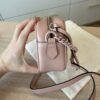 Gucci Calfskin Matelasse Mini GG Marmont Chain Shoulder Bag Perfectly Pink