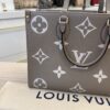 Louis Vuitton Empreinte Monogram Giant Onthego MM Dove and Creme