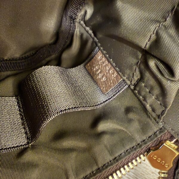 Gucci Ophidia Top Handle Cosmetic Case GG Coated Canvas Mini