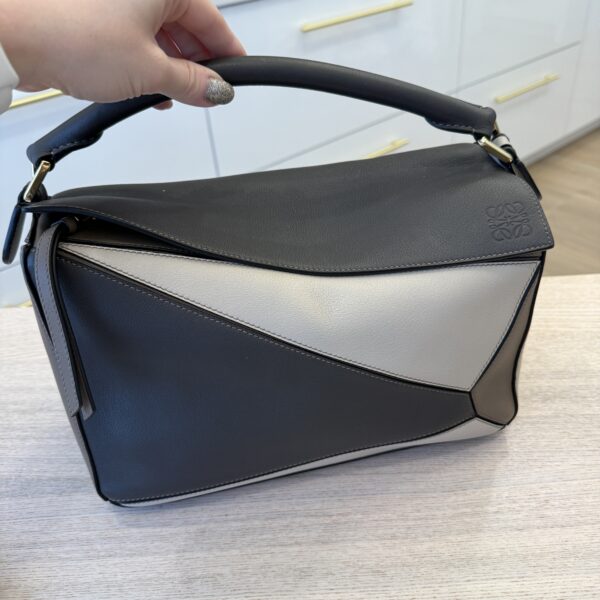 Loewe Calfskin Medium Puzzle Bag Tricolor Medium