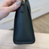 Celine Drummed Calfskin Nano Luggage Dark Green Gold Hardware