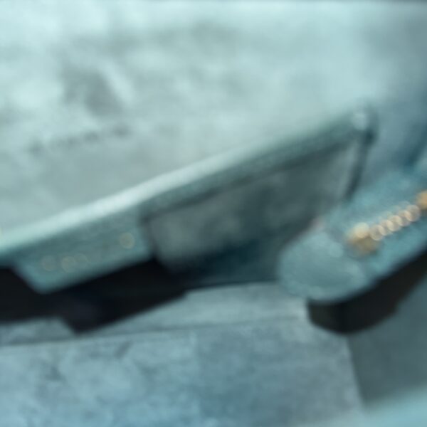 Celine Drummed Calfskin Nano Luggage Dark Green Gold Hardware