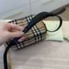 Burberry Calfskin Vintage Check Camera Bag Archive Beig