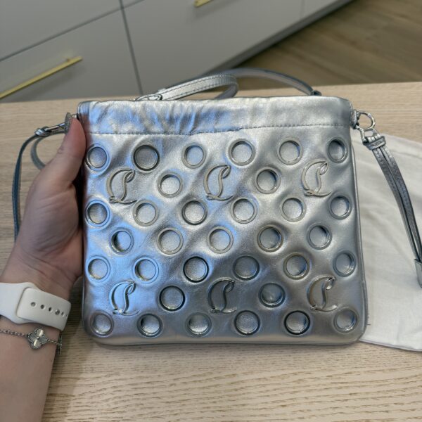 Christian Louboutin Leather Mouchara Silver