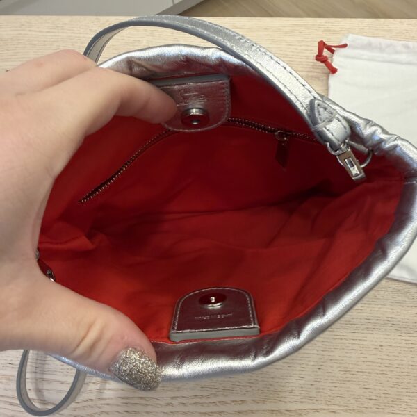 Christian Louboutin Leather Mouchara Silver