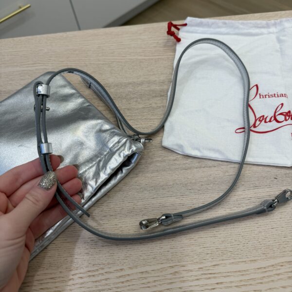 Christian Louboutin Leather Mouchara Silver