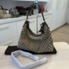 Gucci Beige GG Canvas Icon Bit Medium Hobo Bag