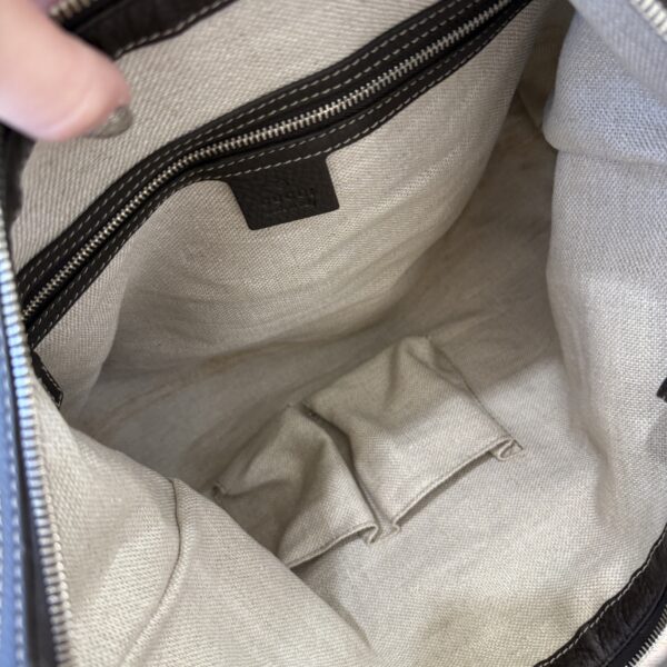 Gucci Beige GG Canvas Icon Bit Medium Hobo Bag