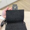 Fendi Zucchino Vitello Tube Messenger Bag Testa di Moro Black