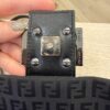 Fendi Zucchino Vitello Tube Messenger Bag Testa di Moro Black