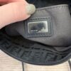 Fendi Zucchino Vitello Tube Messenger Bag Testa di Moro Black