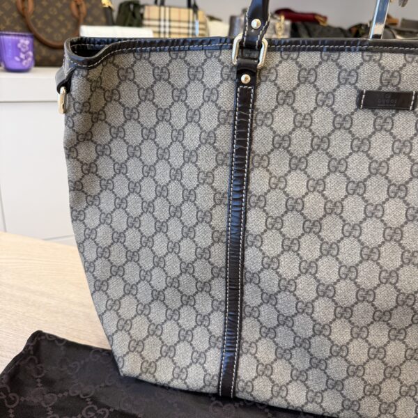 Gucci GG Plus Monogram Large Joy Tote Dark Brown