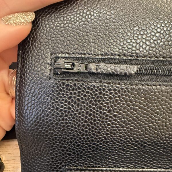 Chanel Caviar Quilted Wallet on Chain WOC Black Gold Hardware