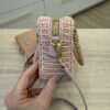 Miu Miu Pastel Pink Raffia Handbag