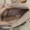 Miu Miu Pastel Pink Raffia Handbag
