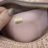 Miu Miu Pastel Pink Raffia Handbag