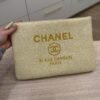 Chanel Large Deauville Pouch Yellow