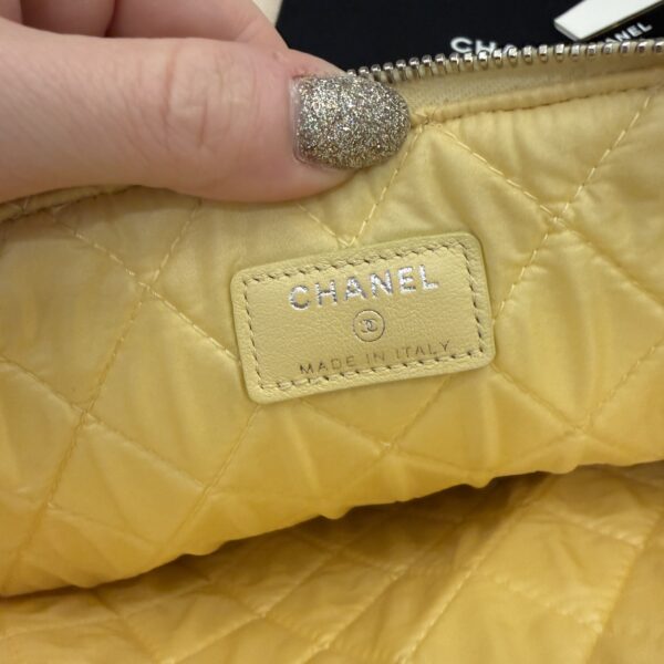 Chanel Large Deauville Pouch Yellow