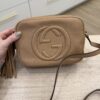 Gucci Calfskin Small Soho Disco Bag Beige