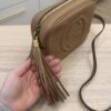 Gucci Calfskin Small Soho Disco Bag Beige