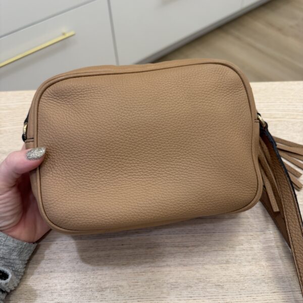 Gucci Calfskin Small Soho Disco Bag Beige