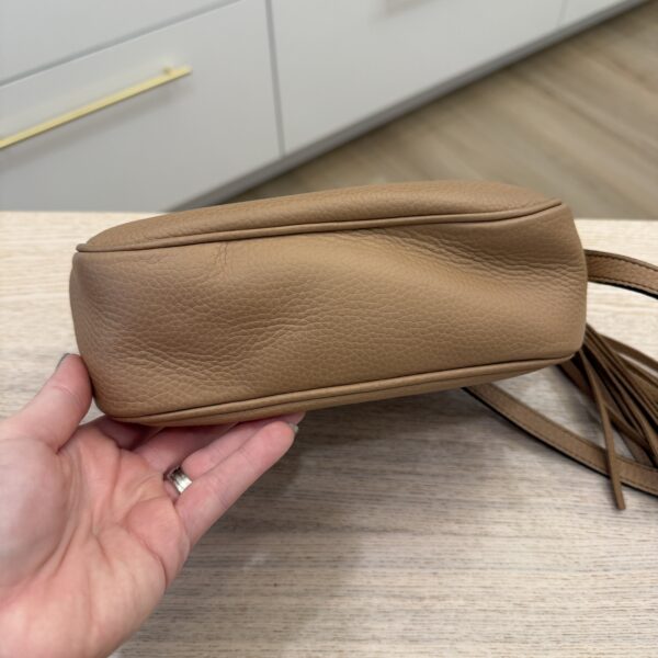 Gucci Calfskin Small Soho Disco Bag Beige