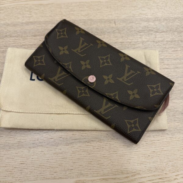 Louis Vuitton Monogram Emilie Wallet Rose Ballerine