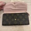 Louis Vuitton Monogram Emilie Wallet Rose Ballerine