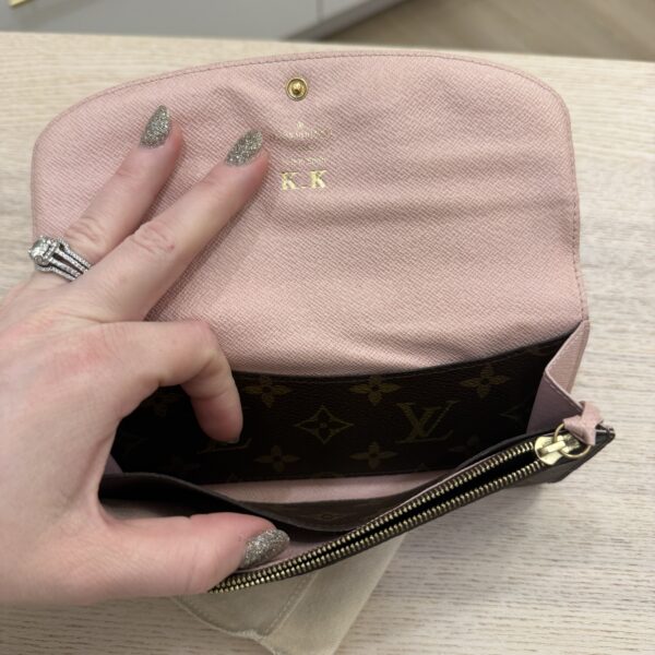 Louis Vuitton Monogram Emilie Wallet Rose Ballerine