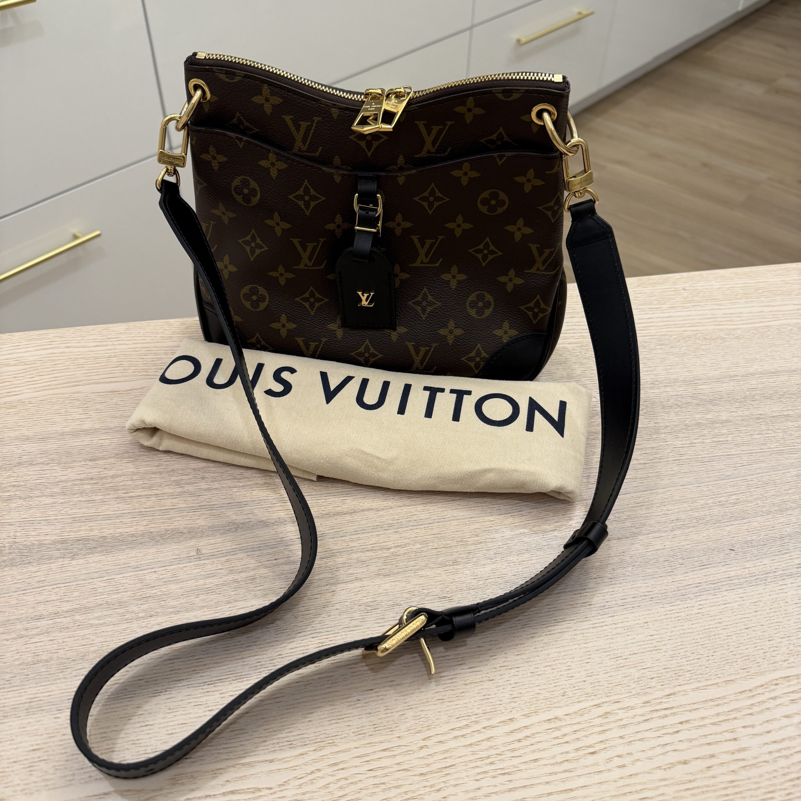 Louis Vuitton Monogram Odeon PM Noir