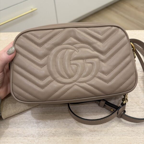 Gucci Matelasse Small GG Marmont Porcelain Rose