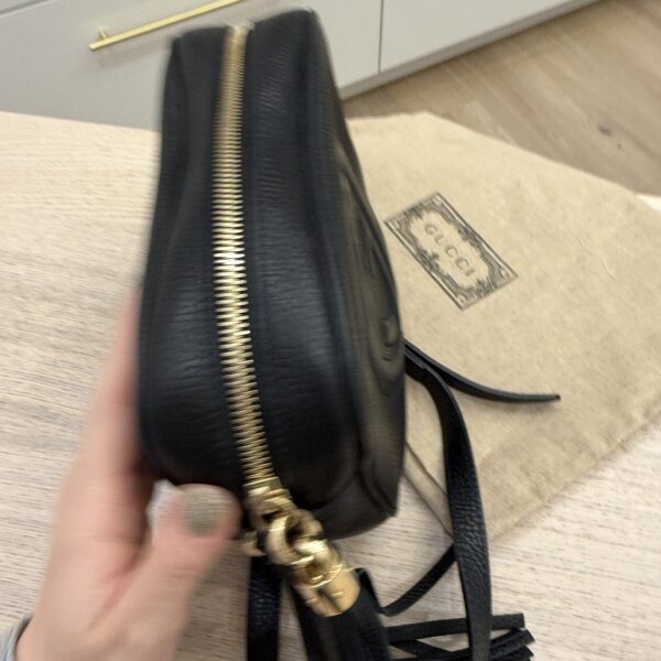 Gucci Calfskin Small Soho Disco Bag Black