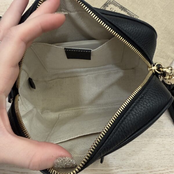 Gucci Calfskin Small Soho Disco Bag Black