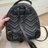 Gucci Calfskin Matelasse GG Marmont Backpack Black