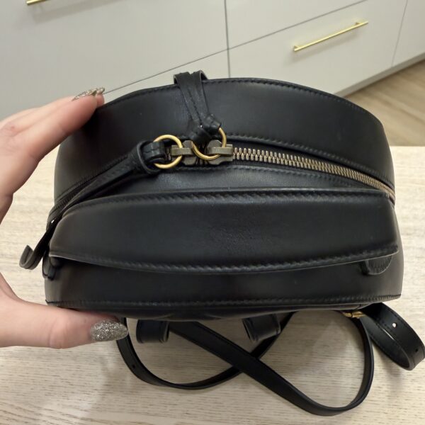 Gucci Calfskin Matelasse GG Marmont Backpack Black