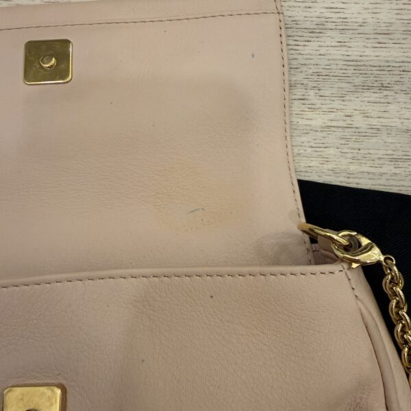 Fendi Leather Fendista Pochette Crossbody Bag