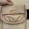 Fendi Leather Fendista Pochette Crossbody Bag