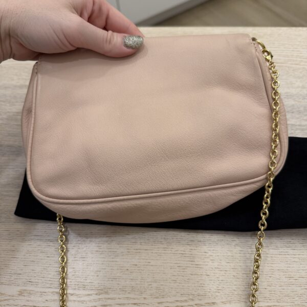 Fendi Leather Fendista Pochette Crossbody Bag