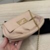 Fendi Leather Fendista Pochette Crossbody Bag